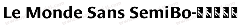 Le Monde Sans SemiBo字体转换